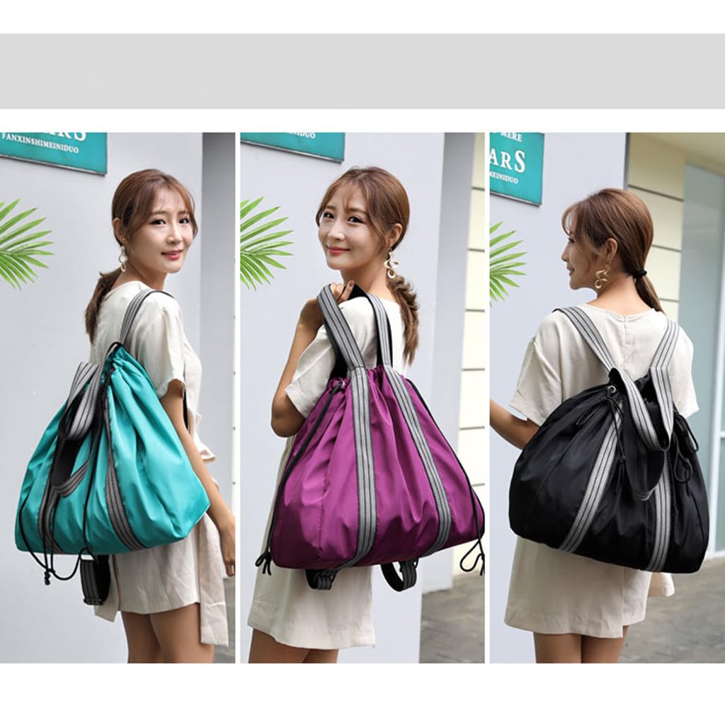 Bolso de mano para mujer, mochila impermeable, esterilla de yoga, bolsa de gimnasio, bolsa de fitness, mochila deportiva, hombro, cordón, mano