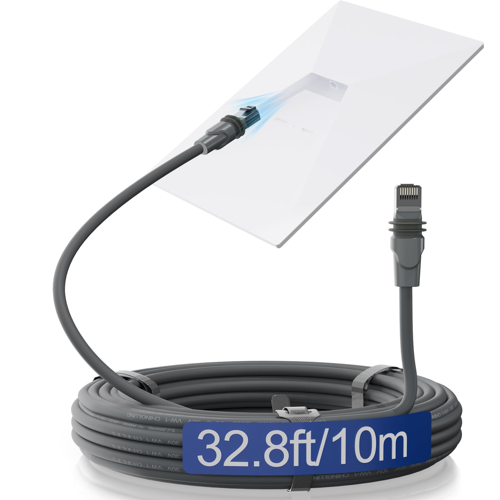 32.8FT Starlink Cable for Standard 4/4X/V4/V5, Premium Starlink Gen 3 Cable