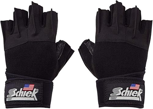 Schiek Sports 540 Platinum - Guantes de levantamiento de pesas para mujeres y hombres, guantes antideslizantes para muñeca