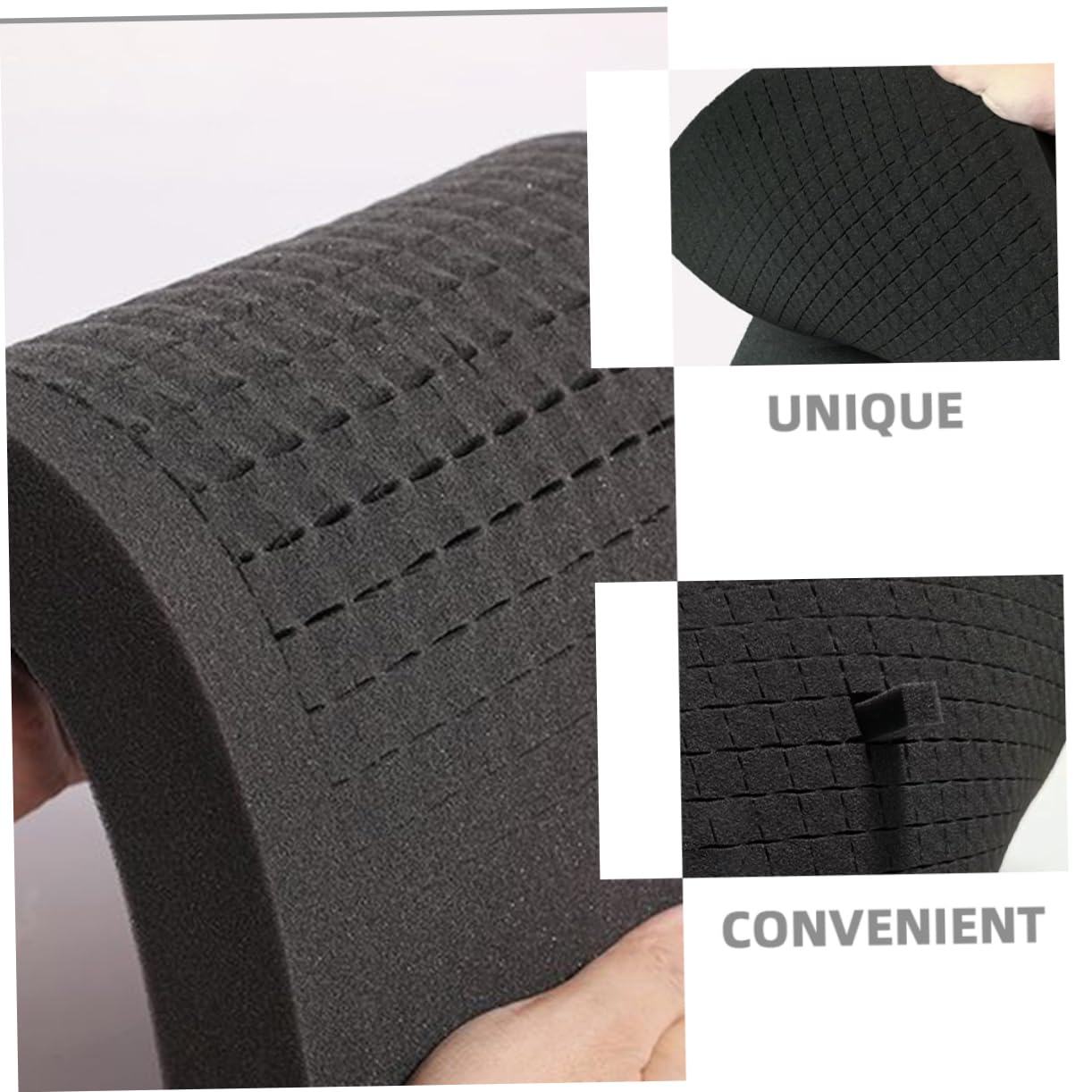 Feuilles de Mousse D’emballage Noires 2 Pièces en Polyuréthane