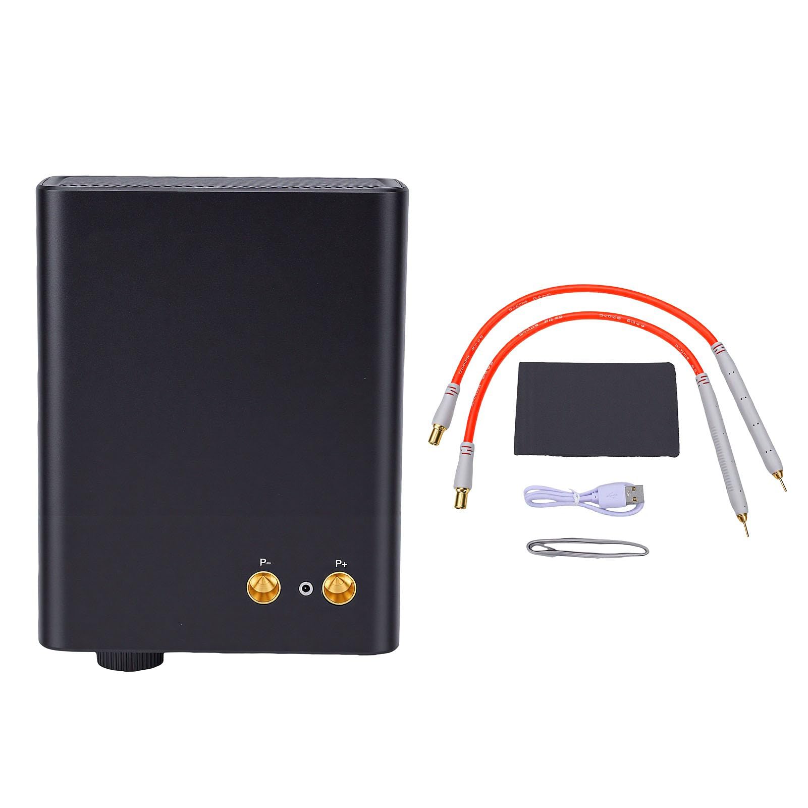 Fabater Soldador por Puntos de Mano, 13000W 0,1-0,4 Mm Máquina de Soldadura por Puntos de Doble Pulso con 100 Niveles Potencia, Equipo de Soldadura por Punto Inalámbrico de 10000MAh