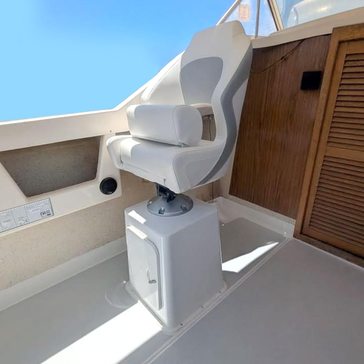 Oceansouth Coffres de siège de bateau avec trappe de rangement étanche (520mm)