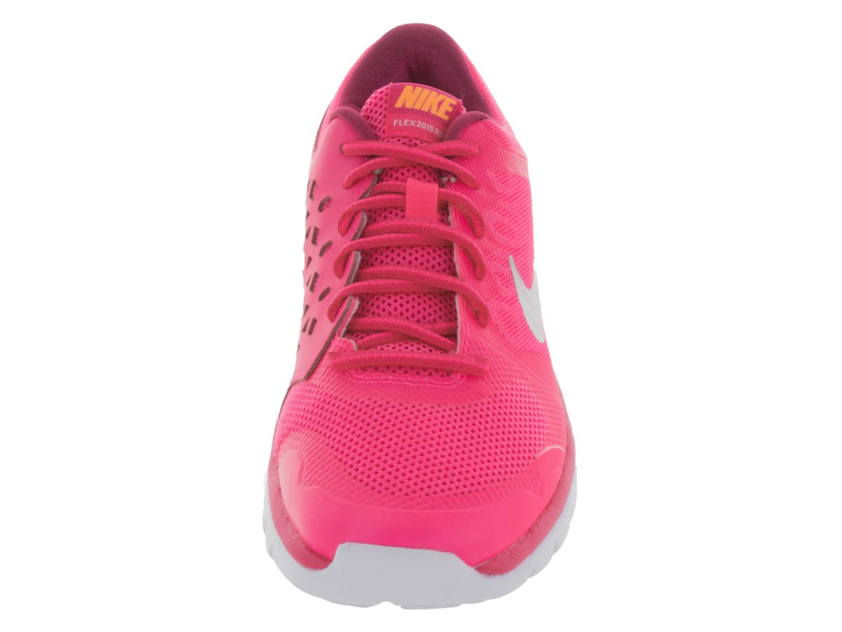 Nike Kids Flex Run 2015 (3.5Y-7Y) PNK PW Mtllc SLVR Brght CTRS Size 6.5