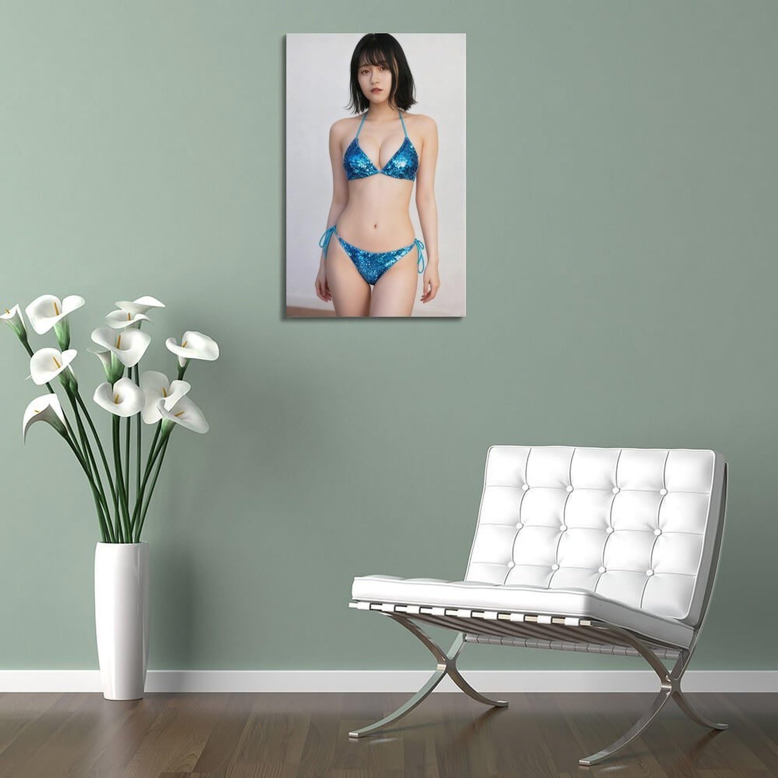 Amazon.co.jp: 桐原美月 写真ポスター芸術のパネルのキャンバスの壁画