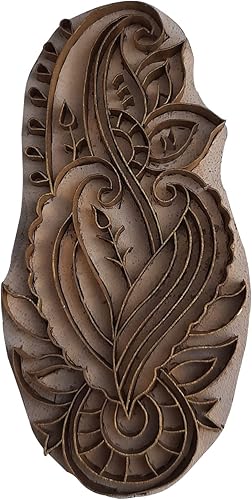 Miniatura 8 de Royal Kraft Sellos de madera de latón para impresión en bloques en arcilla, cerámica, tela BHAtag001