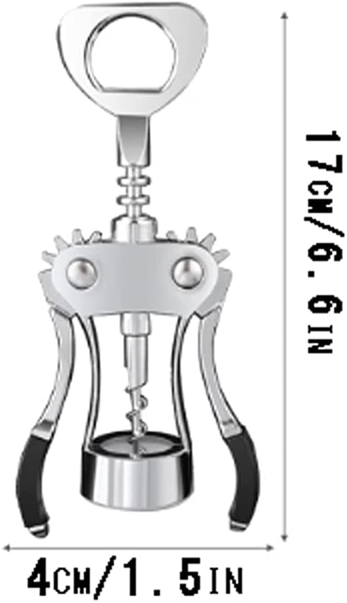 MRKU Sacacorchos eléctrico con ala para Vino, aleación de Zinc, diseño ergonómico Premium, versión Mejorada.