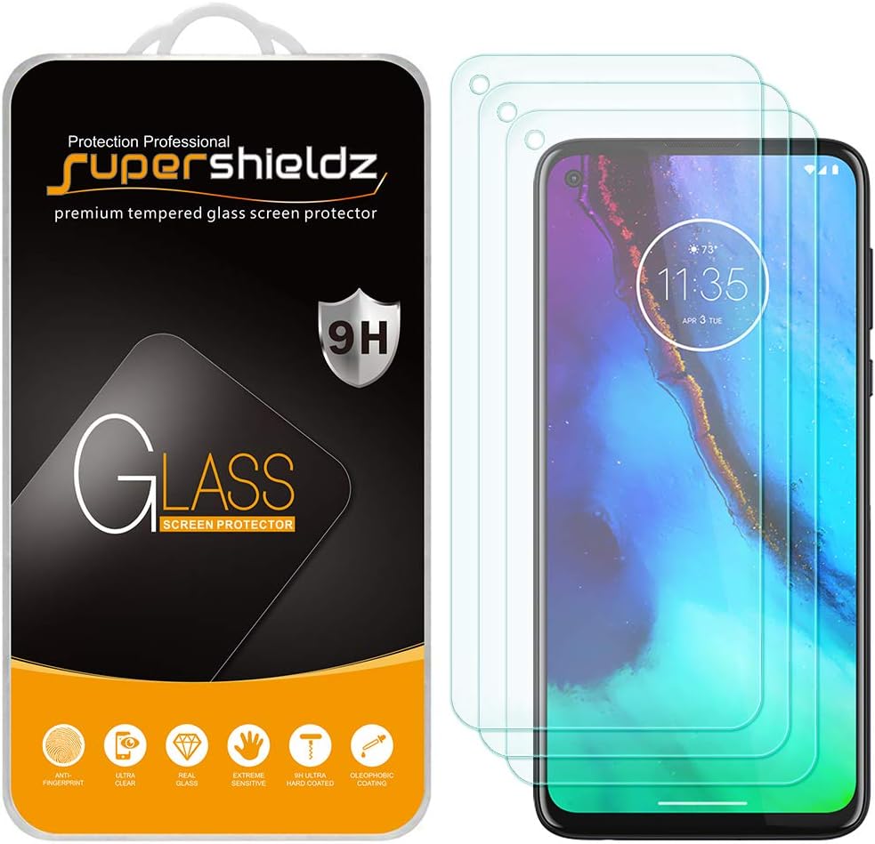 Supershieldz 3 Pack Designed for Motorola Moto G Stylus 2020 Tempered Glass Screen Protector, Anti Scratch, Bubble Free