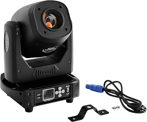 TC-Home - Luz de cabeza móvil para escenario, 5 facetas, prisma DMX DJ, luz de punto de iluminación 100 W (SE0000094-BK)