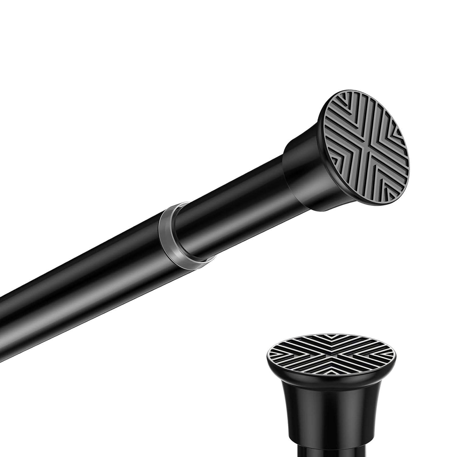 Spring Tension Curtain Rod 18-36" No Drilling Adjustable Short Rods