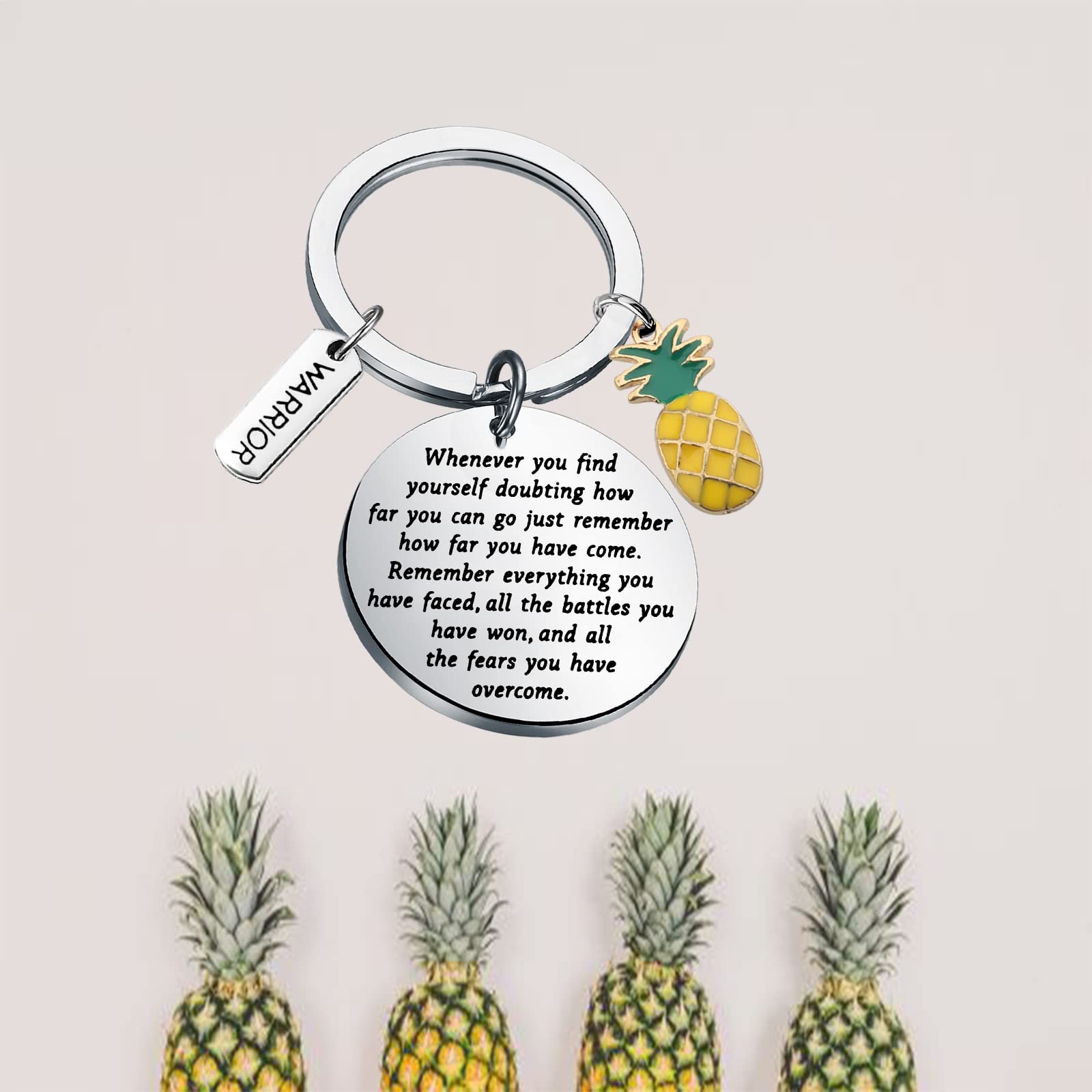 Lywjyb Birdgot Pineapple Gifts IVF Warrior Pineapple Keychain Encouragement Gift for Women