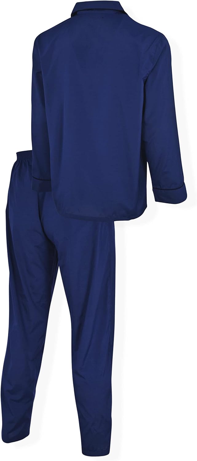 Hanes Men's Woven Plain-Weave Pajama Set