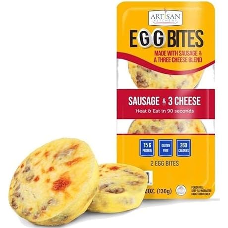 Artisan Kitchens Sausage and Three Cheese Egg Bites