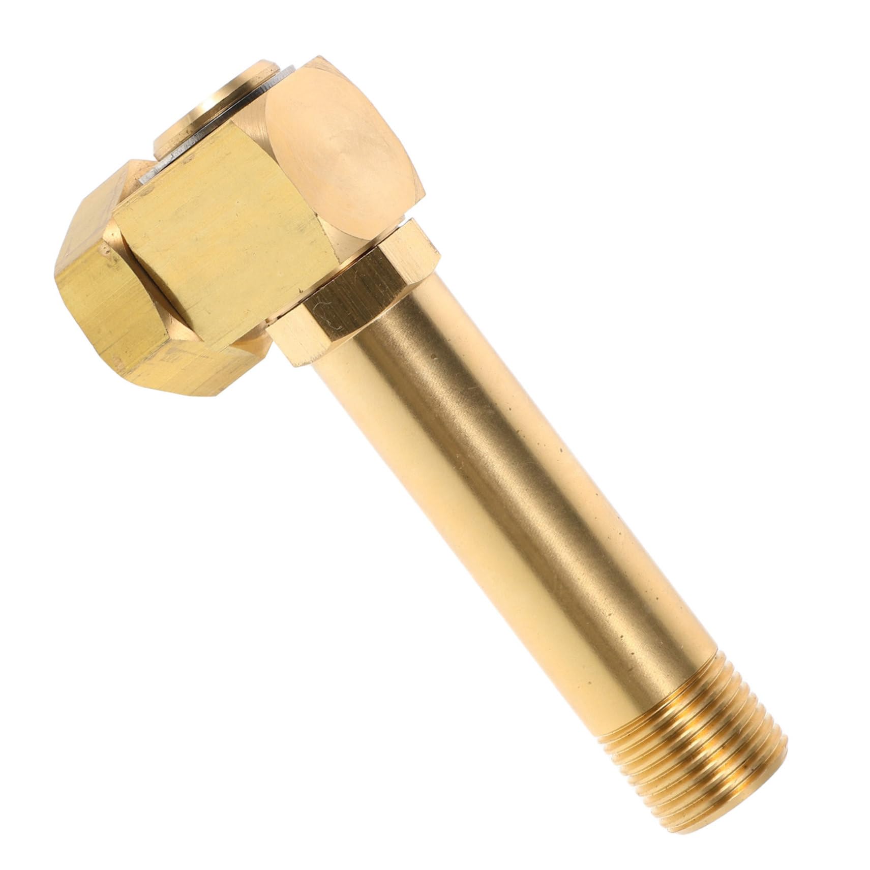 HEMOTON Adattatore per Tubo da Giardino in Rame Oro, Girevole