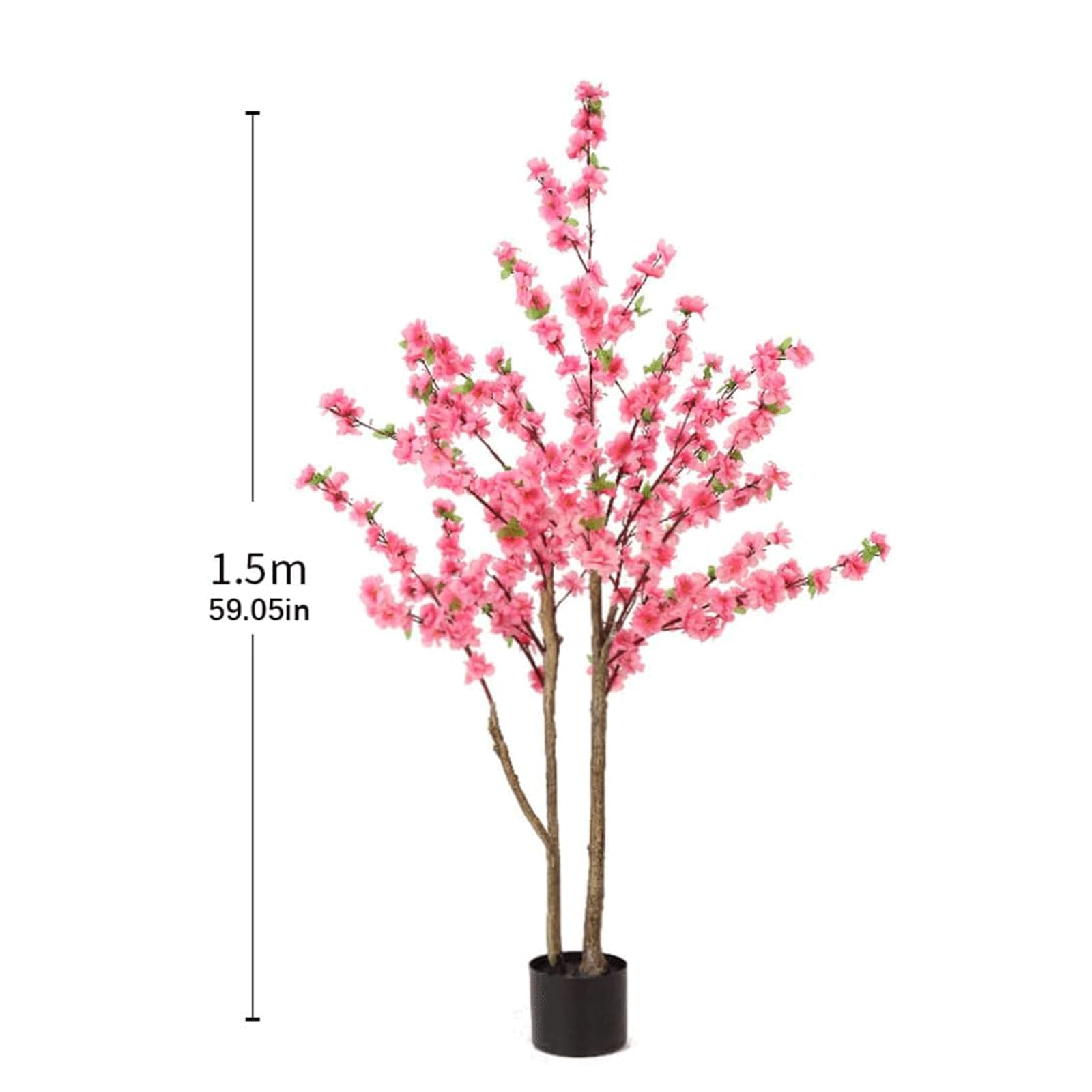 Amazon｜人工観葉植物 人工樹木150 Cm/4.9フィートフェイクツリー