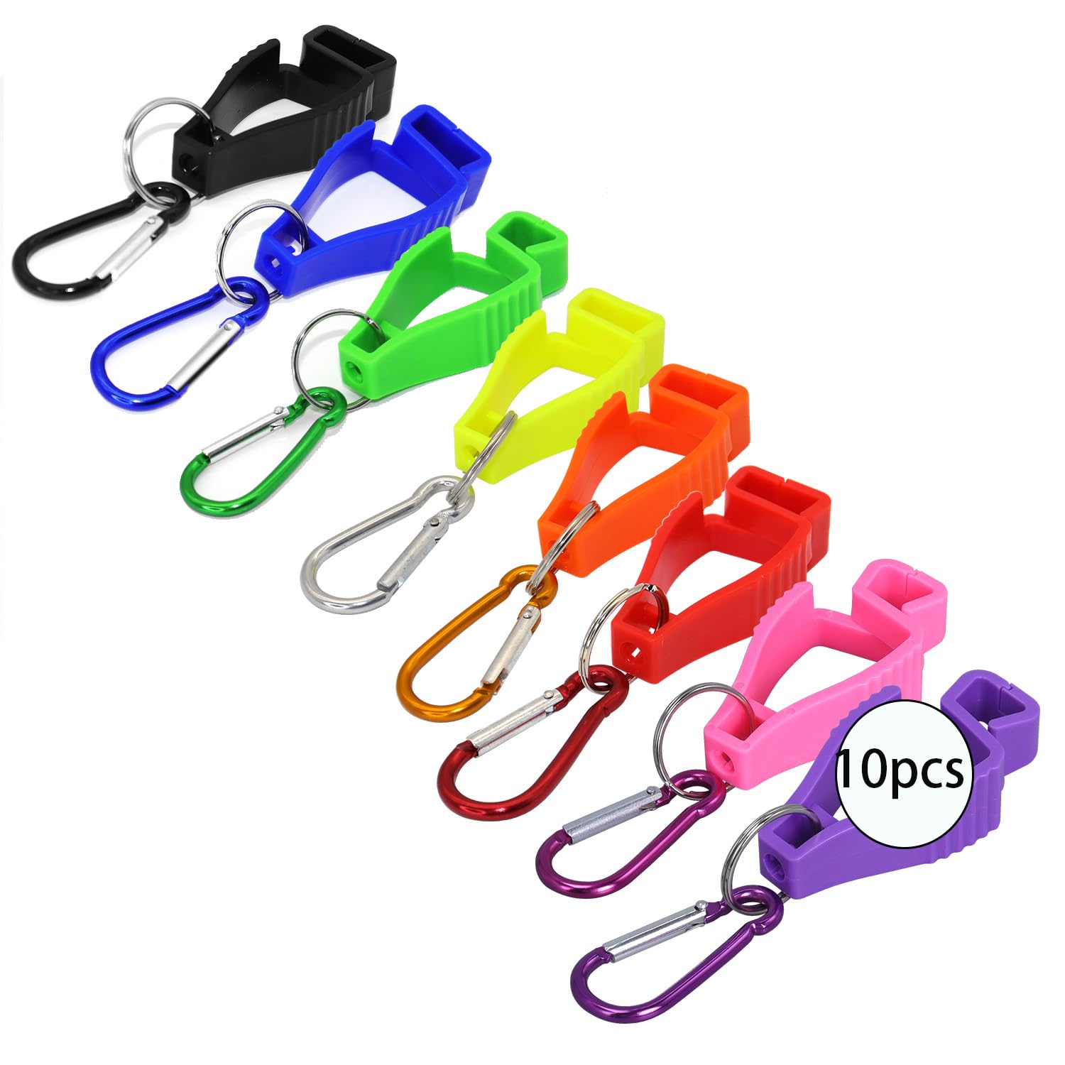 Mobodawe 10 pcs Work Glove Clips for Work,Gloves Keeper,Glove Clips for Construction,Glove Grabbers Clips, Glove Holder (10 Pcs Mix Color)