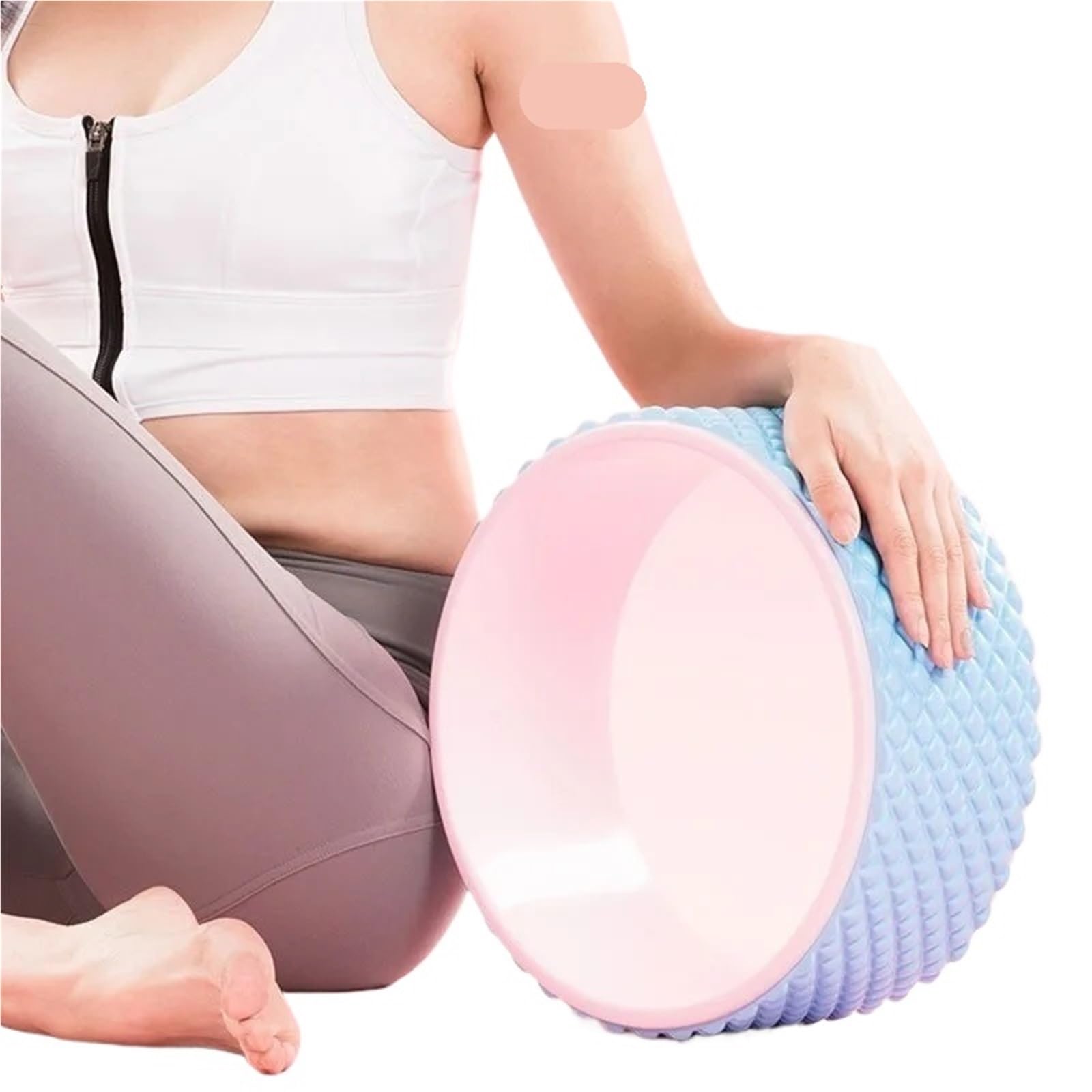 Rueda Circular para Yoga Rueda de Yoga, Anillo Pilates, Accesorios Gimnasio for el hogar, Equipo Ejercicio, círculo Fitness, Masaje Muscular, Rodillo Entrenamiento Espalda