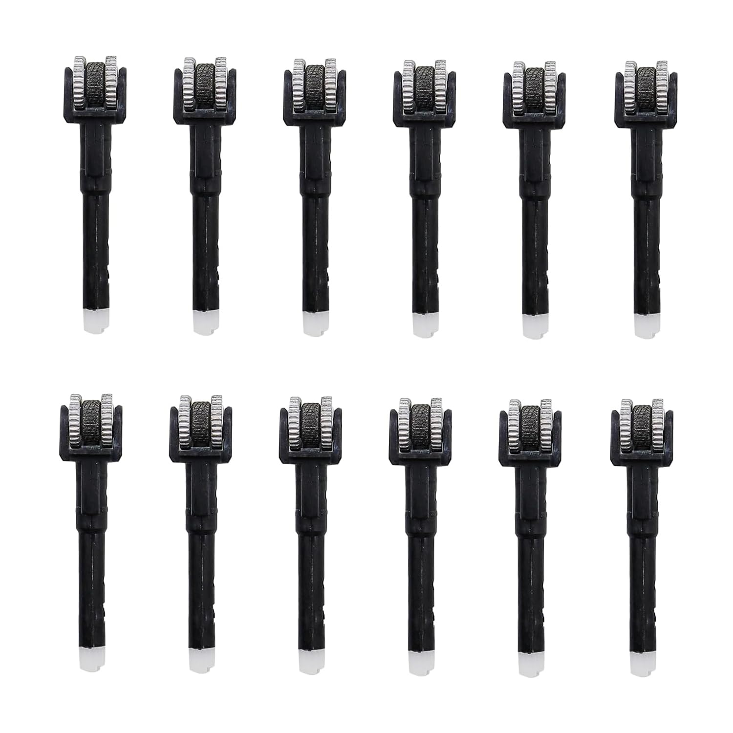 SIXHAOBU 12Pcs Flint Wheel Flint Barrel Friction Wheel Lighter Mechanism Replacement Parts, Standard Size Barrel Component Fix Ignition Issue, Compatible with for Clipper Lighters