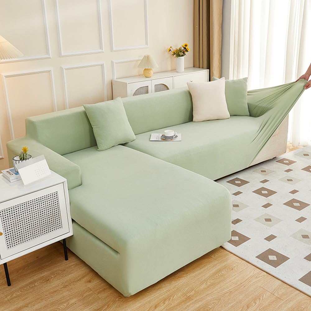 Protege canape Griffe Chat de Salon vert extensible pour grand canapé d'angle 4 places
