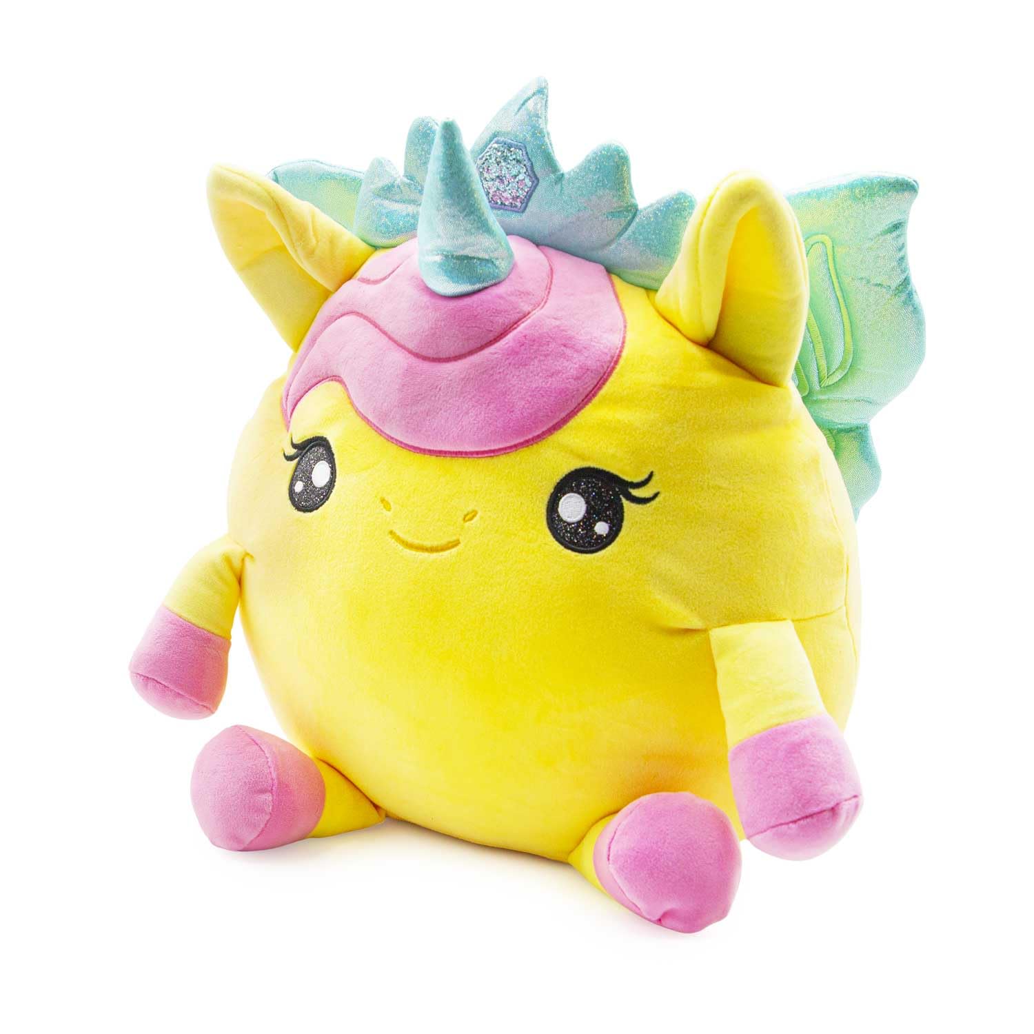 SQUISHPETS Big Galupy Rainbow Unicorn Freya - Einhorn Plüschtier 30cm zum Kuscheln und Spielen