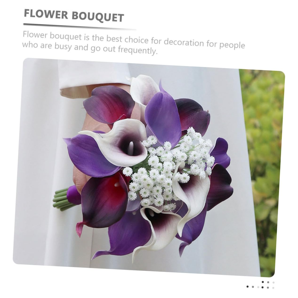 ABOOFAN Bouquet di Fiori Artificiali in Pu Effetto Decorativo Elegante