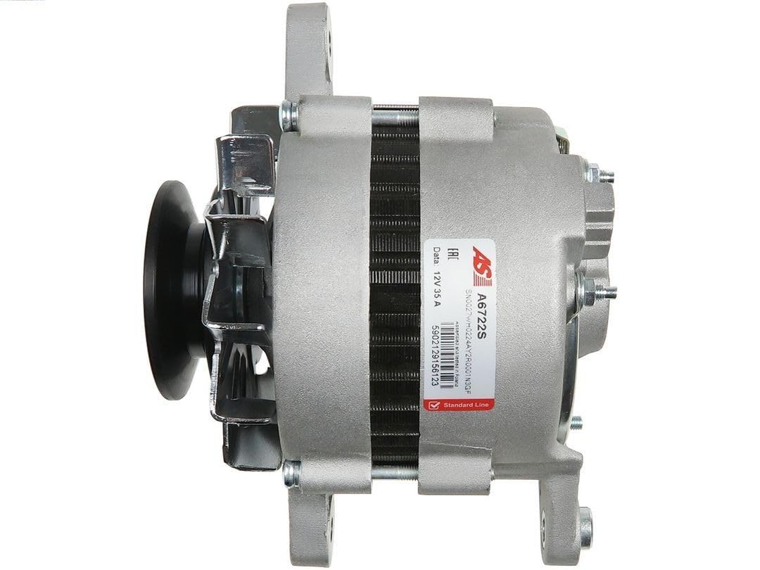 AS-PL Alternador A6722S 35A con polea Compatible con SUZUKI SJ 410 SUV Cabrio OS, TOYOTA HILUX IV Pick-up N5, N6