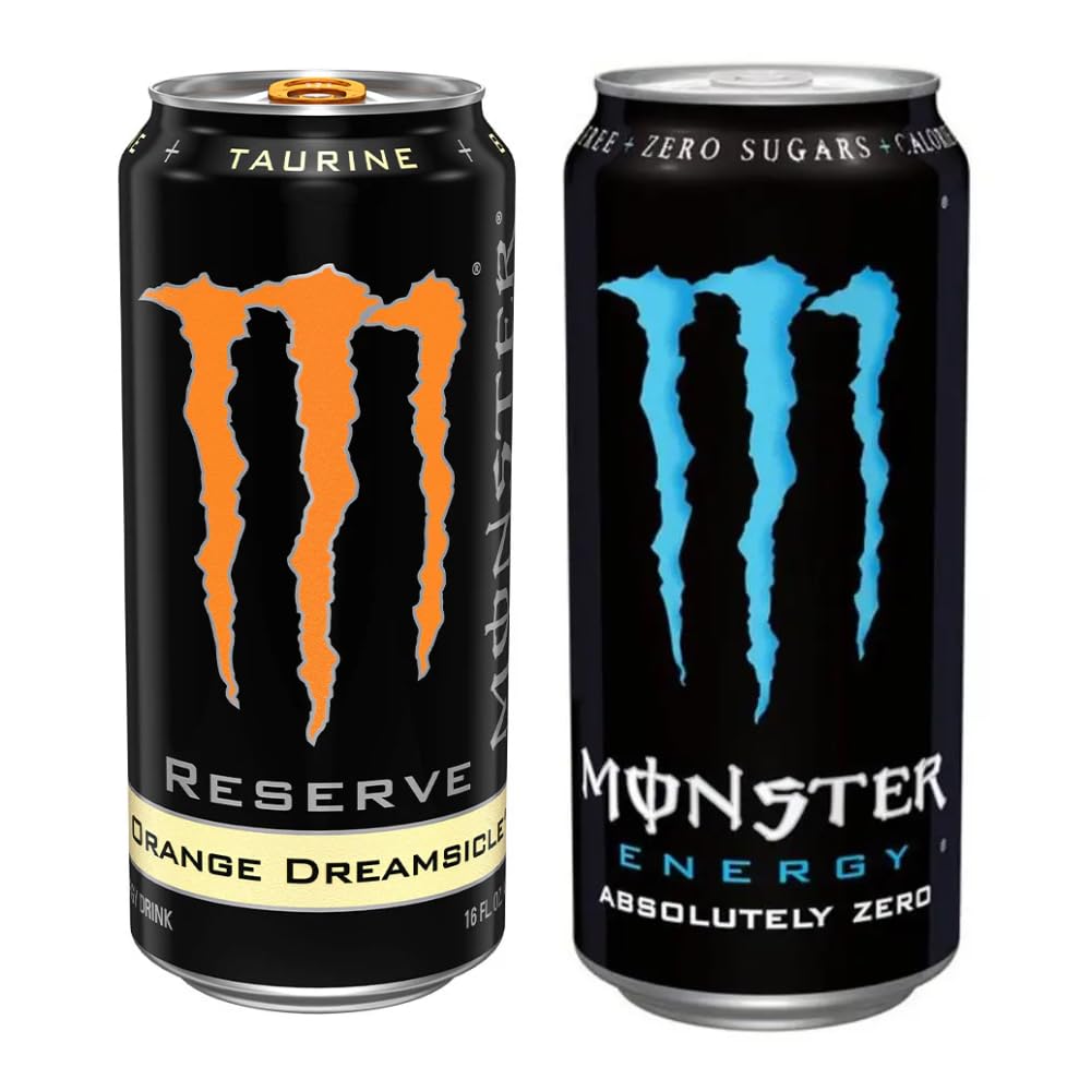 Monster Energy Reserve Orange Dreamsicle & Monster Energy Absolutely Zero | 2 x 500ml | Imported-image-21
