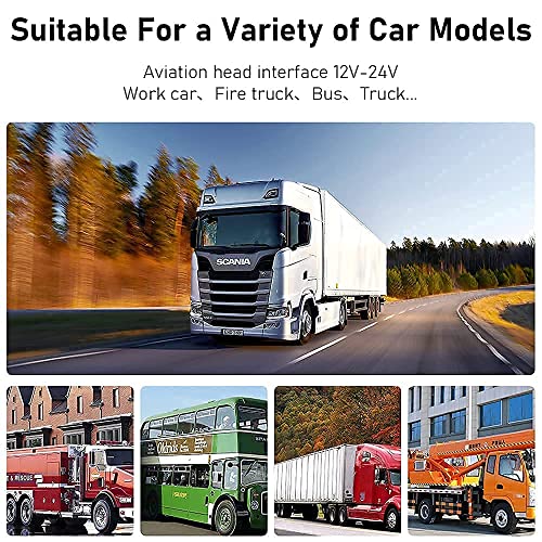 AHD 1080P Rückfahrkamera-Set 7 Zoll Rückfahrkamera Monitor mit LED-Lichtsensor, wasserdichte...