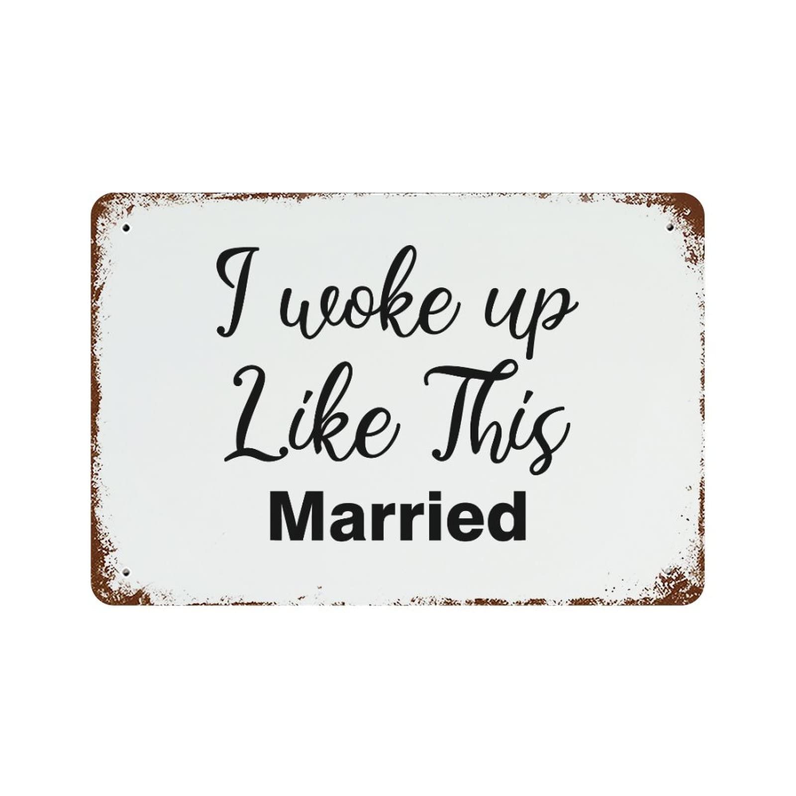 Panneau de motivation cadeau de mariage original et décoration vintage