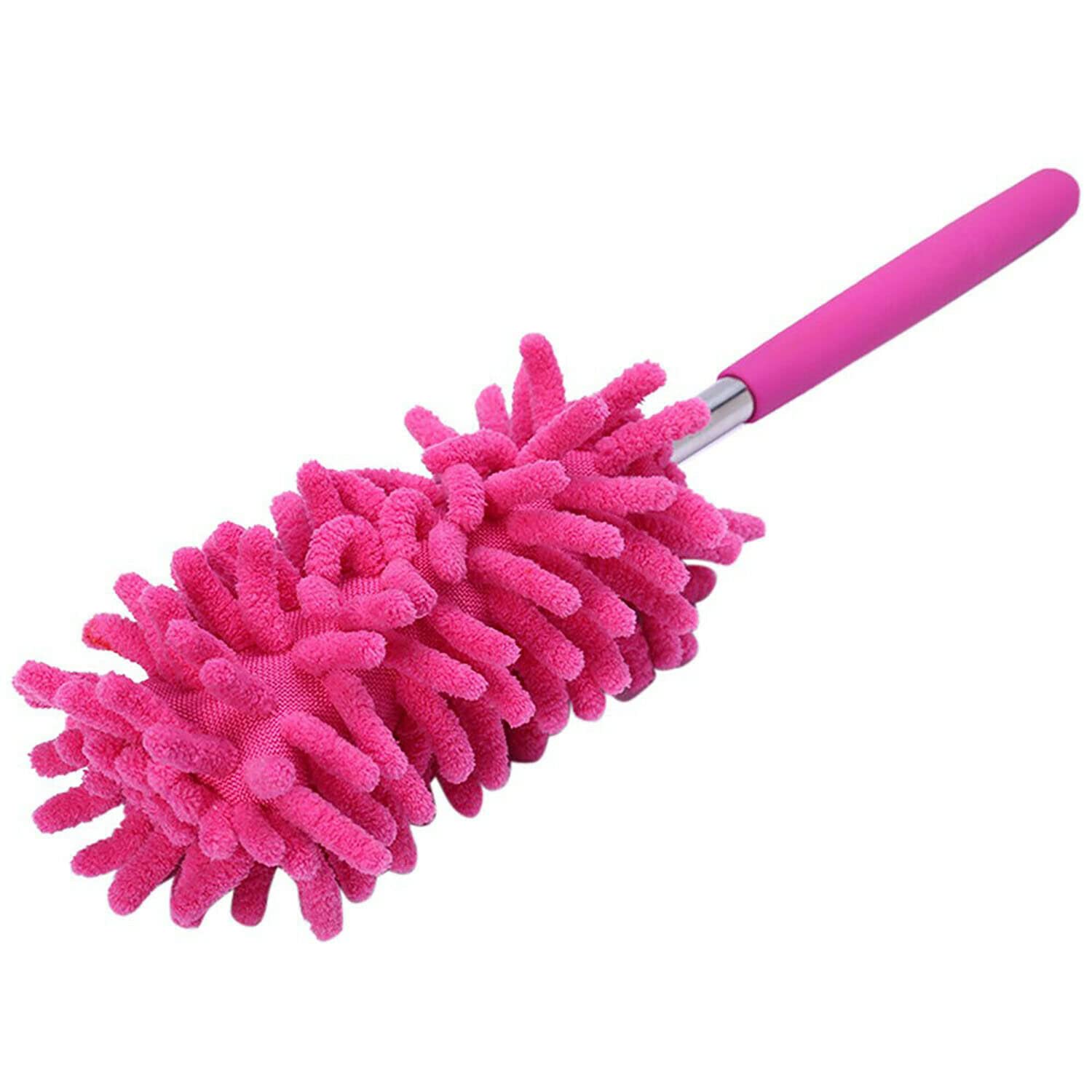 Walgreen Pink Duffy® Extendable Telescopic Magic Microfibre Cleaning Feather Duster Extending Brush Creative And Exquisite Workmanship (Pink)