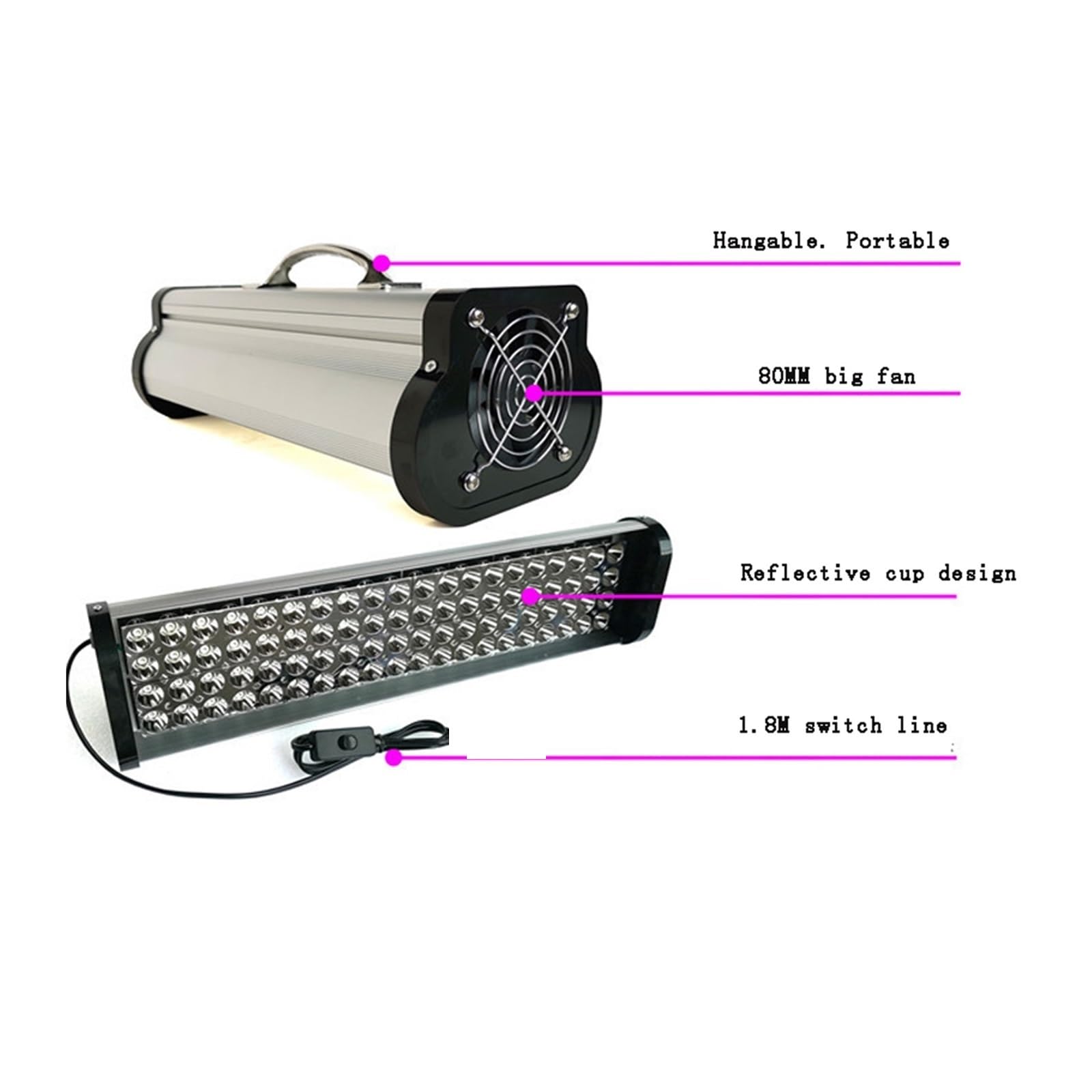 lámpara de curado UV, Lámpara LED Portátil De Curado Coloide UV, Cabezal Impresión Inyección Tinta For Impresora Fotográfica, Resina, 365nm, 395nm, 405nm, Cob, 400W(395nm)