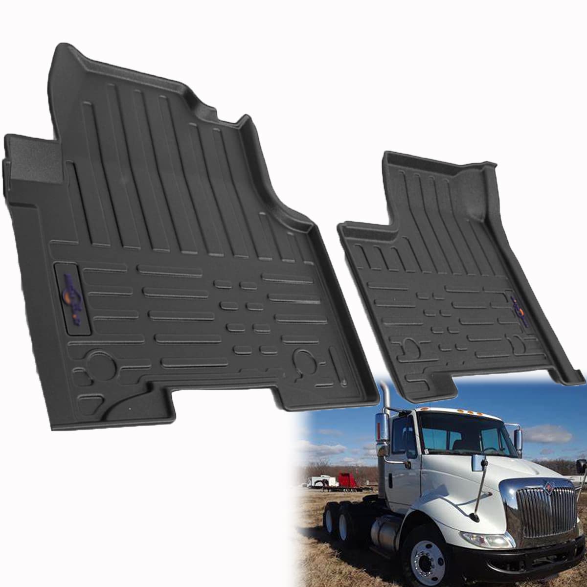 SEPEY Truck Floor Mat Seat Floor Liners Fits International WorkStar TranStar DuraStar MV607,MV60H,HV507,HV607