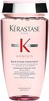 Kérastase Genesis Bain Hydra-Fortifiant Shampoo, Tratamento Fortificante Antiqueda por Quebra para Cabelos Finos e Oleosos, com Flor de Edelweiss e Raiz de Gengibre, 250ml