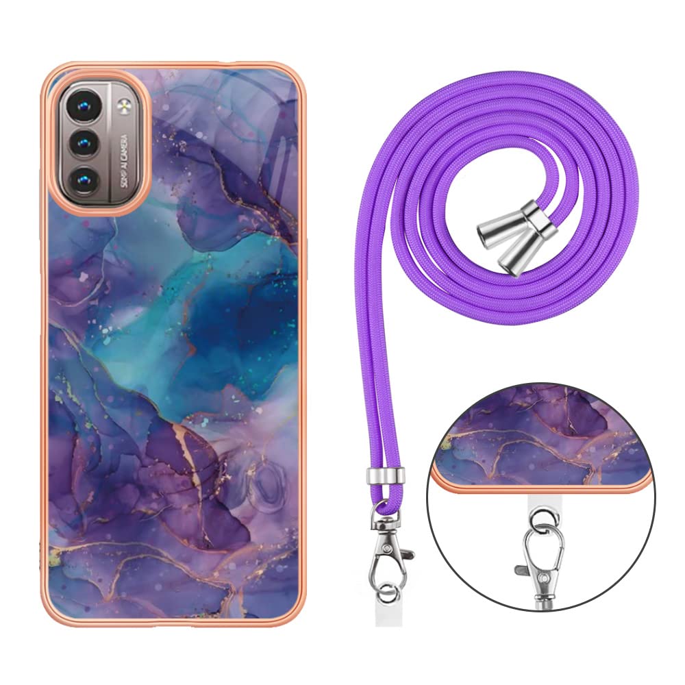 Crossbody Necklace Phone Case For Nokia G11/G21 Silicone Durable