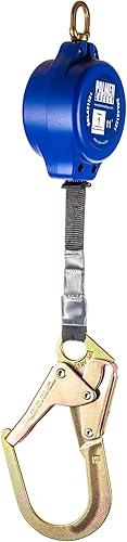 Miniatura 10 de Palmer Safety SRD 11 pies. Línea de vida auto retráctil I SRL ligero con malla pequeño gancho de acero I OSHA ANSI Herramienta de techos
