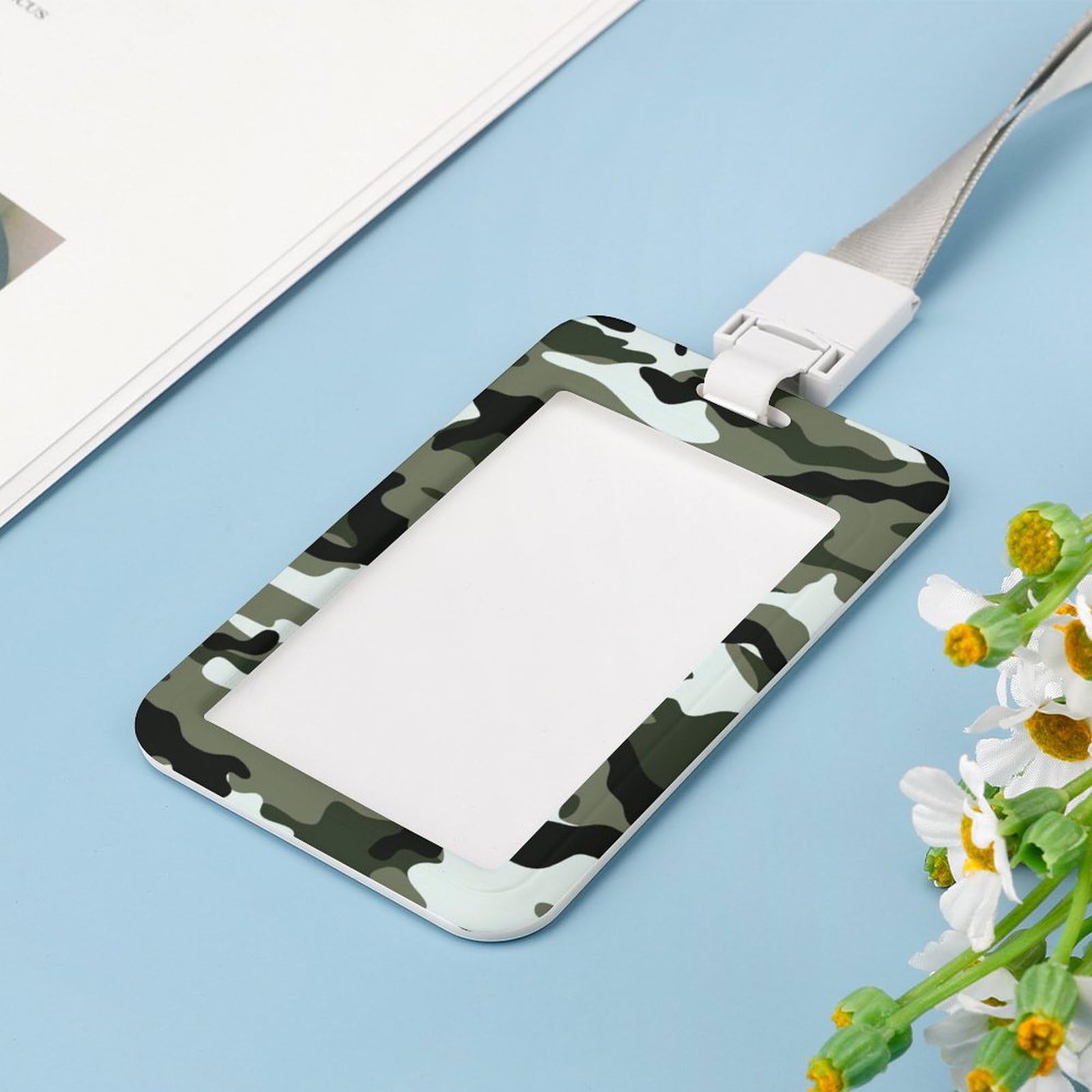 Amazon.co.jp: ICカードホルダー 迷彩柄 カモフラージュ ID