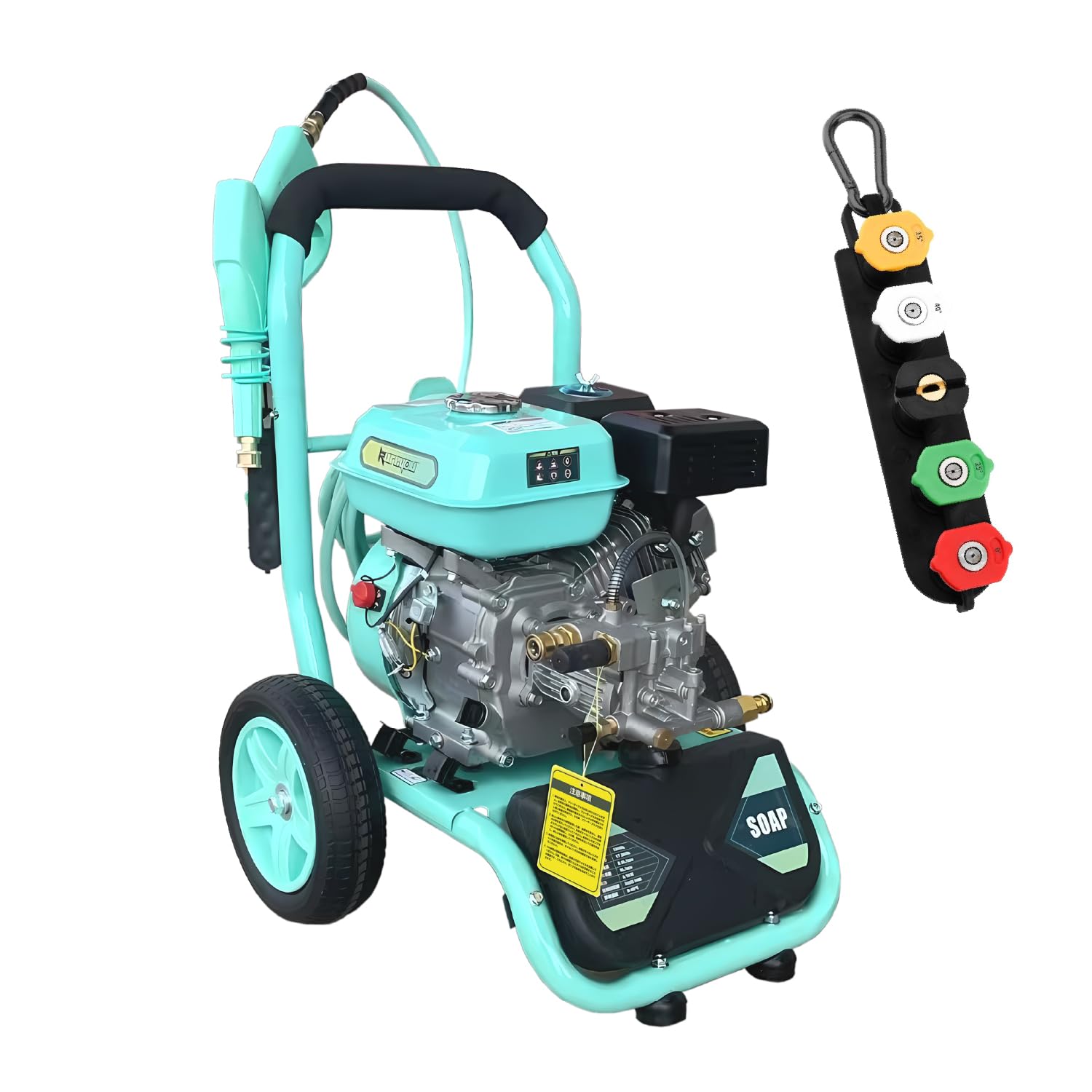 ★新商品！★エンジン式高圧洗浄機 17MPa 最大圧力 9.5L/min 流量 Amazon | Kareyouエンジン高圧洗浄機 17MPa 9.5L/min 小型・携帯式 1/4