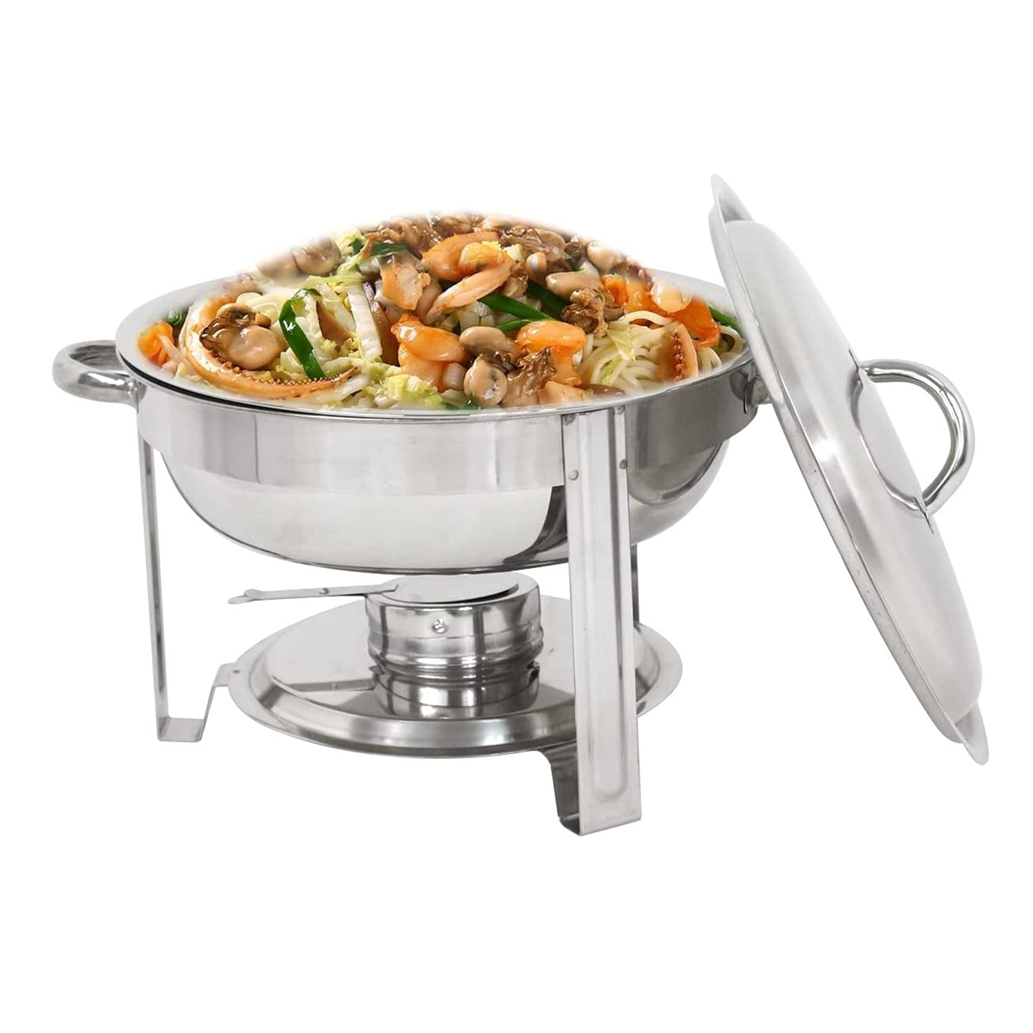 Buy 3.5L Stainless Steel Flip Round Buffet Chafing Dish, Round Chafer