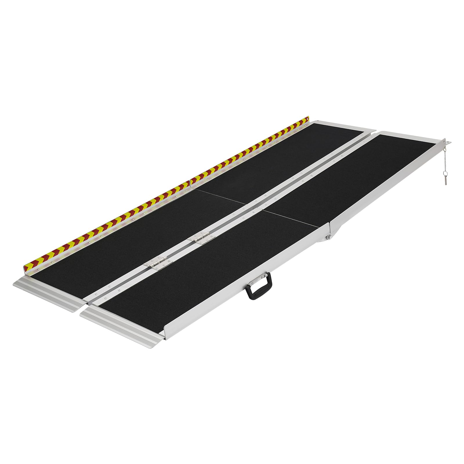 Rampa plegable para sillas de ruedas, aluminio, plegable para sillas de ruedas, antideslizante y portátil, capacidad de carga de 272 kg, mango ergonómico, para interior y exterior, mascotas mayores