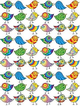 Chirping Birds - 48733 - Ceramic & Glass Decals - 3 Sizes - Choose Ceramic or Glass