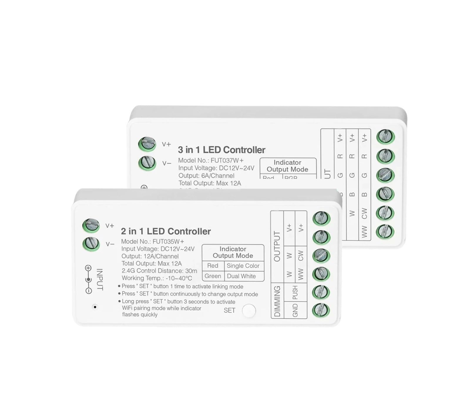 Controlador LED 2,4 GHz FUT035W+ para personalizar la iluminación ambiental de tu hogar