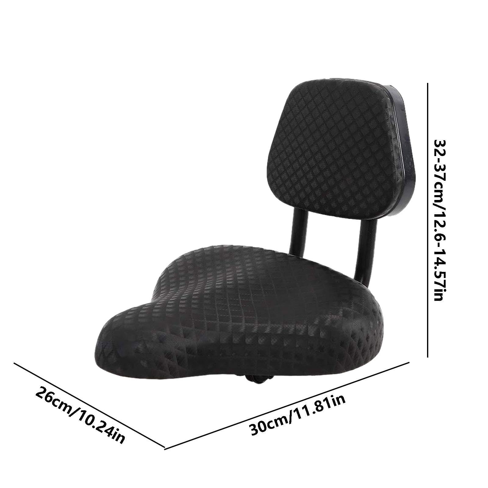 Siège inclinable – Selle de vélo ergonomique avec support dorsal – Chaise à dossier haut de gamme | Selle de cyclisme universelle imperméable et compacte pour les trajets quotidiens et les trajets