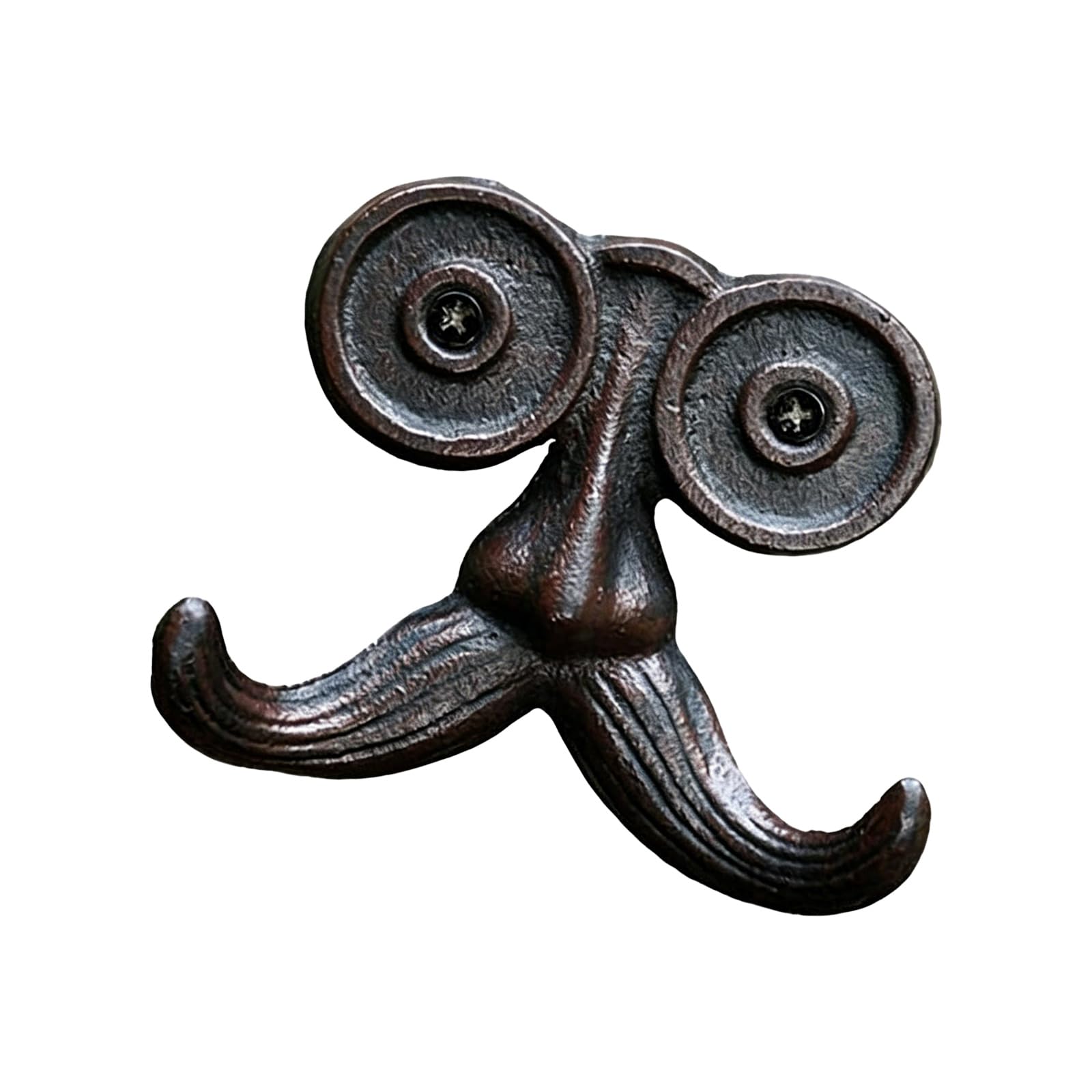 Pangboer Multicolor 1Pc Antique Double Mustache Hooks Heavy Duty Iron Wall Mount Hanger For Jackets Towels Robes Home Decors Wall Hook