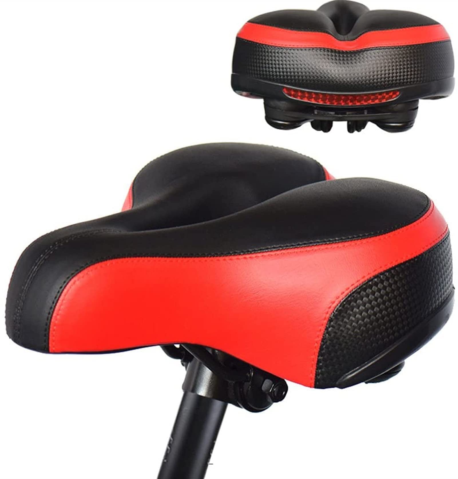 Dzieci Siodka Siedzenia Rowerowe Mały Wózek Akcesoria Siedzenia Rowerowe Składane Górskie Seat Seat Siedzenia Worek (Color : Rosso)