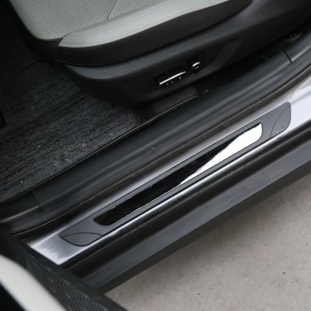 Einstiegsleisten kompatibel mit Mazda CX-60 2022 (5 Türen) - Kratzschutz - 4 stück - Auto Einstiegsleisten - Schwarz Glanz