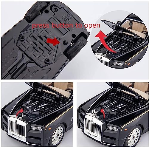 Image of Galaxy Hi-Tech Die Cast 1:32 Scale Rolls Royce Metal Phantom with 6 Openable Doors, Light & Music for Toddler Zinc Alloy Pull Back Vehicles Diecast Model Car【Multi Color】