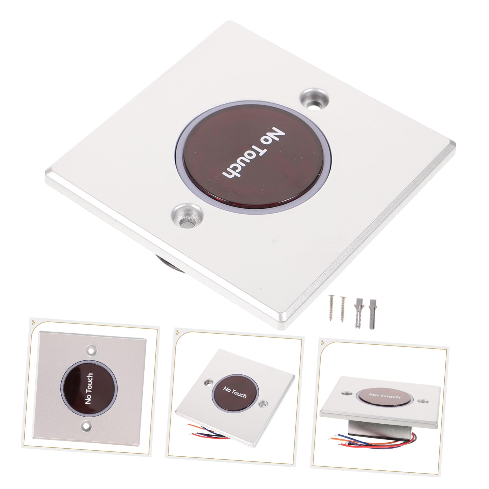 jojofuny 5 Piezas Interruptor De Sensor Automático Placas De Pared Botón Del Timbre De Puerta Cubierta De De Pared Del Timbre Cubrir El Sensor Sin