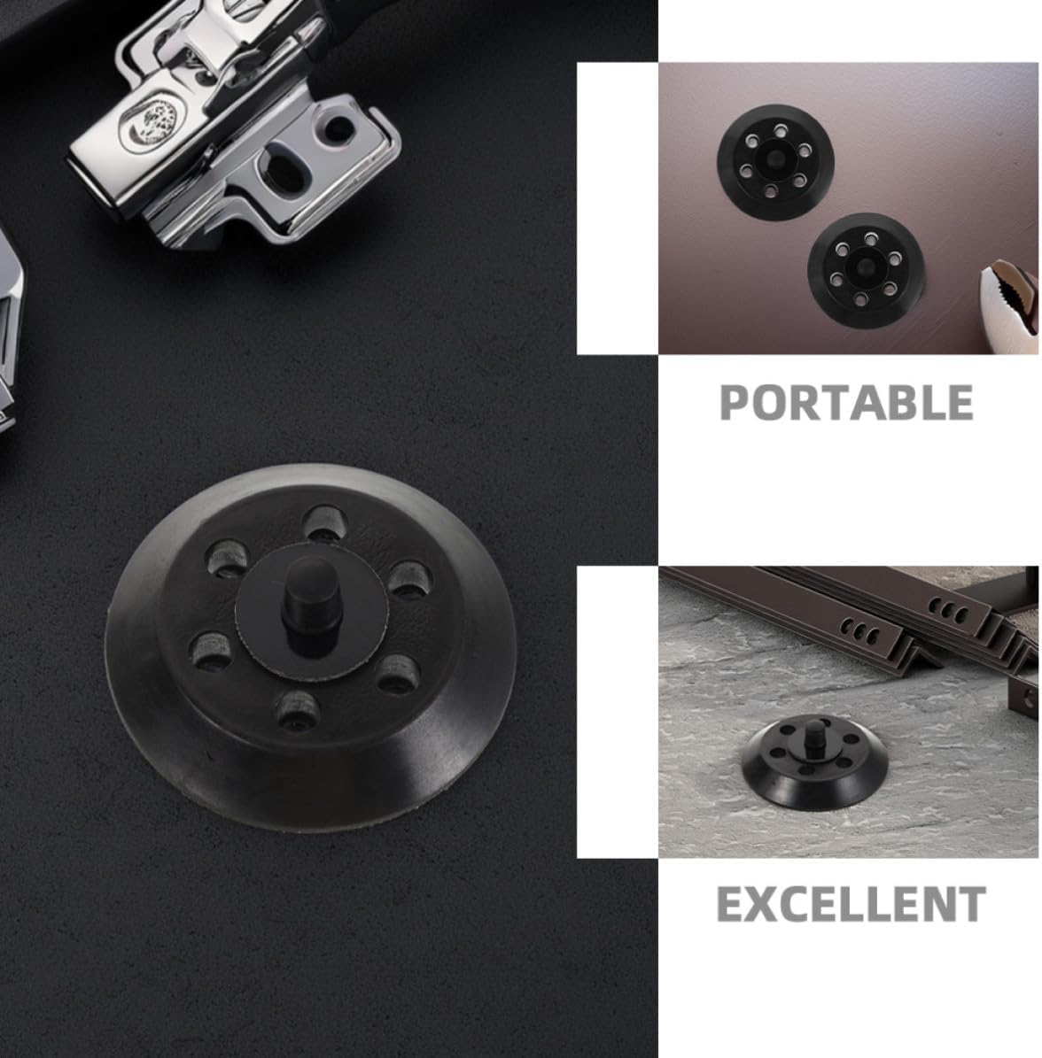 2pcs Black Pu Polishing Pads Backing Plates for Car Polisher and Sandpaper Machines, User-Friendly High Efficiency Polishing Discs for Drill Buffers, for Professionals and DIY