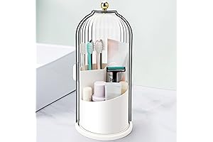 Toothbrush Holder with Covered Lid for Bathrooms