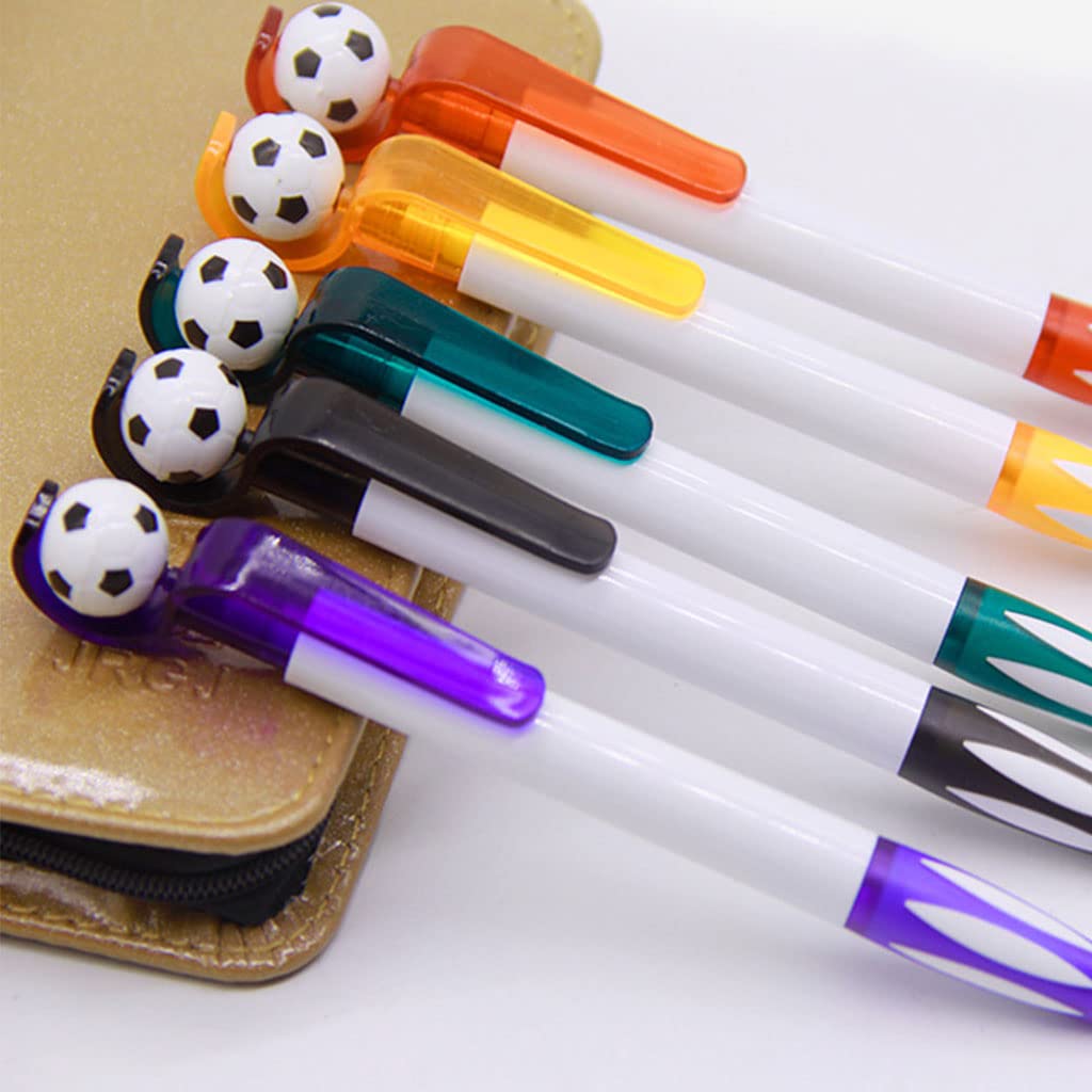Football Ballpoint Pen Retractable Pen Funny Writing Pen Smooth Writing Refillable Class Reward for Boys Girls Students — view 6