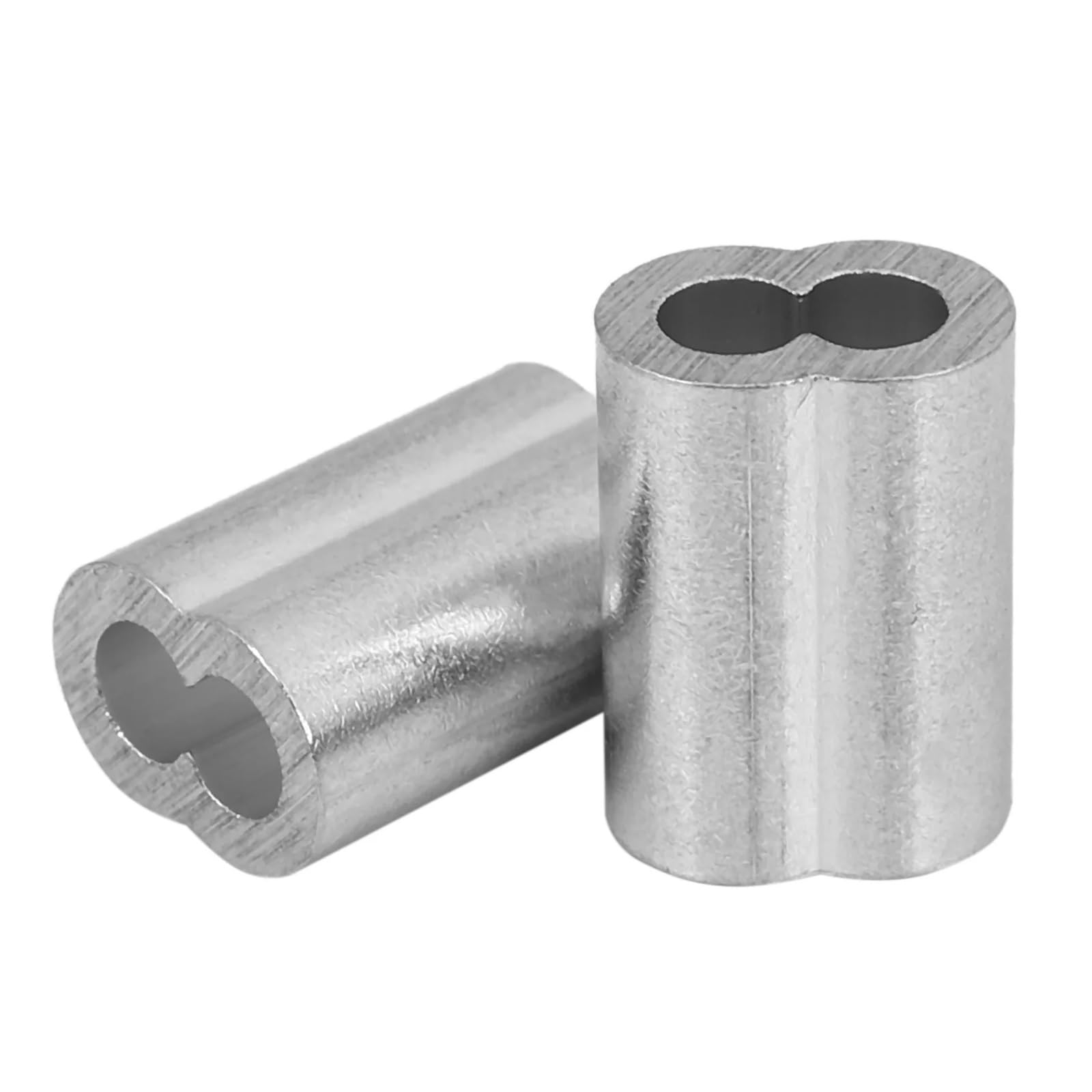 Puntali, Manicotti a crimpare for cavi 500 pz Puntali for filo a doppio foro Fermacavi in ​​alluminio Clip for fibbia for fune